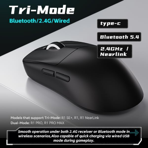 ATK VXE R1 PRO Wireless Gaming Mouse, Black - 4