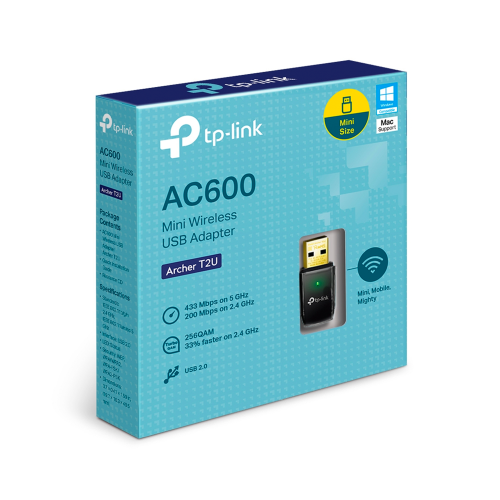 TP-Link Archer T2U Wireless AC600 Dual-Band USB 2.0 Adapter - 4