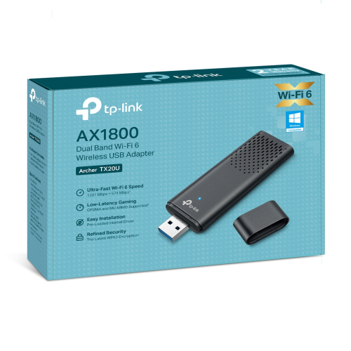 TP-Link Archer TX20U AX1800 Dual-Band Wi-Fi 6 Wireless USB Adapter - 4