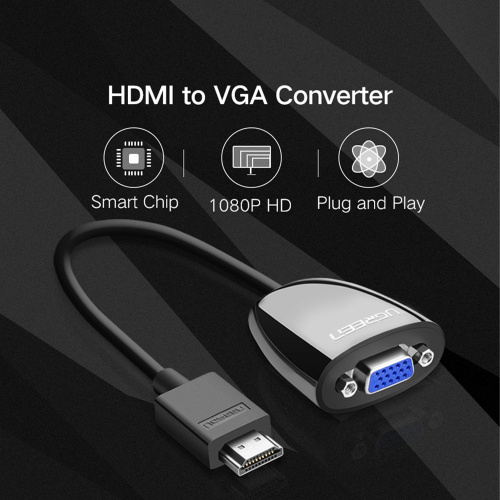 UGREEN HDMI Male to VGA Female Converter (40253) - 2
