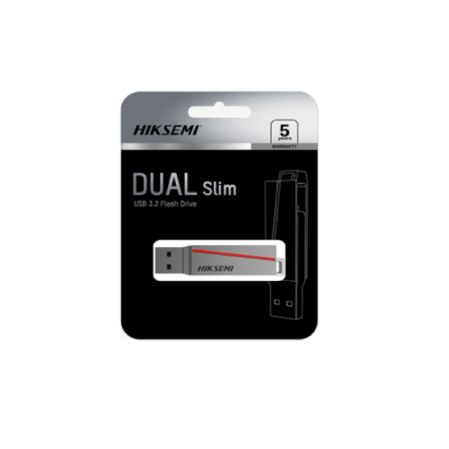 Hiksemi Dual Slim 32GB USB3.2 Flash Drive, Grey HS-USB-E307C - 3