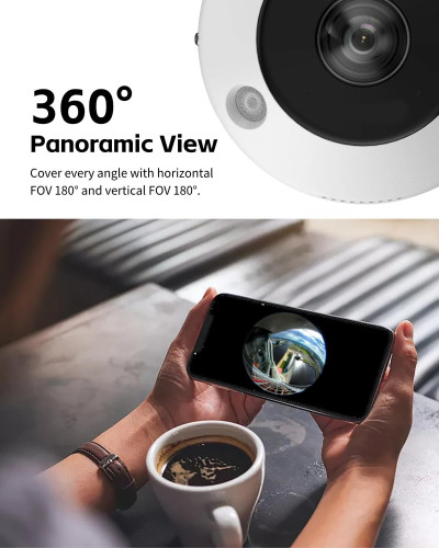 Hikvision 6MP DeepinView Fisheye Network Camera DS-2CD6365G1-IVS / Загасан нүдэт, хяналтын камер / - 3