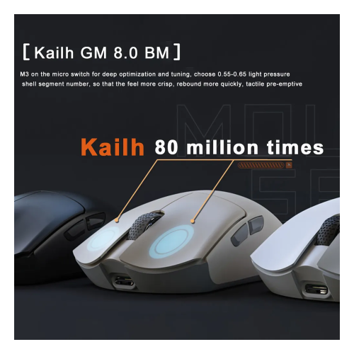 Motospeed M3 Wireless Bluetooth Gaming Mouse White - 3