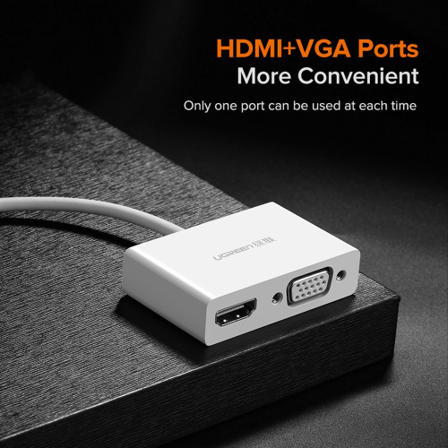 UGREEN USB-C Male to HDMI + VGA Female Converter (30843) - 3