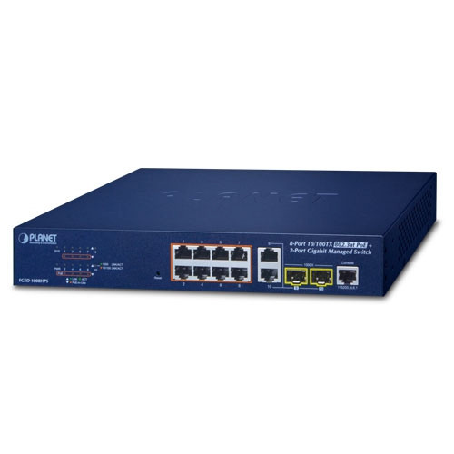 Planet FGSD-1008HPS 8-Port 10/100TX PoE+ Managed Switch / Свич салаалагч , Сүлжээний Төхөөрөмж / - 3