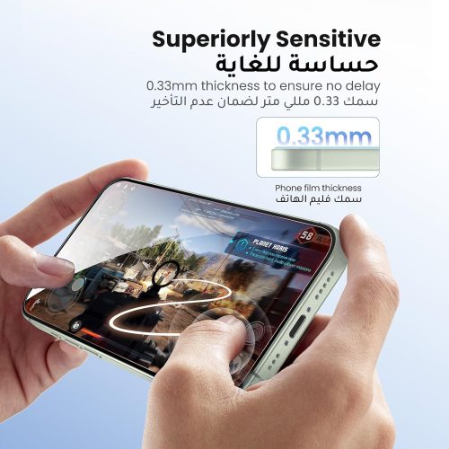 UGREEN 6.1" HD Tempered Glass Screen Protector for iPhone 15/16 (25587) - 5