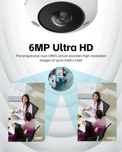 Hikvision 6MP DeepinView Fisheye Network Camera DS-2CD6365G1-IVS / Загасан нүдэт, хяналтын камер / - 8