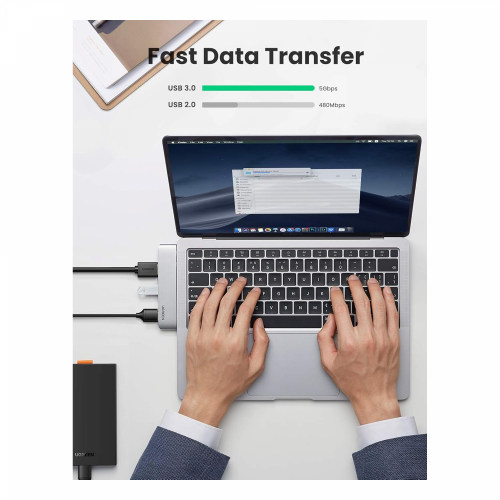 UGREEN 5-in-2 USB-C Hub for MacBook Pro & Air (60559) - 4