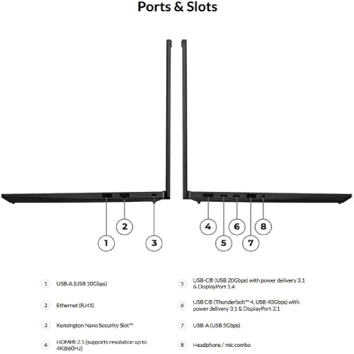 Lenovo ThinkPad E14 Gen7 Intel Core Ultra 7-258V, 32GB RAM, 1TB SSD, Intel Iris Xe Graphics,16 inch / Зөөврийн Компьютер / - 4