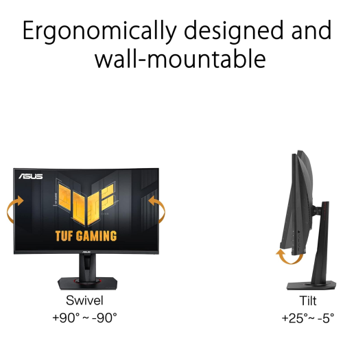 ASUS TUF Gaming VG27VQM 27-inch 240Hz Curved Monitor - 4