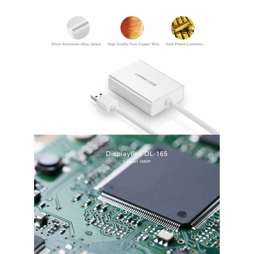 UGREEN USB-A 2.0 to VGA Converter (40244) - 4