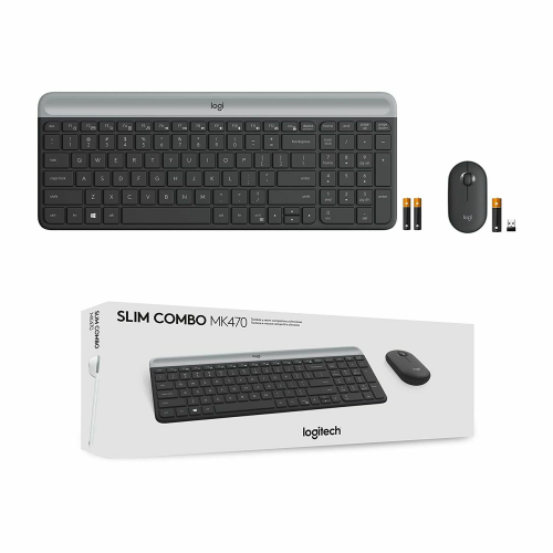 Logitech MK470 Slim Wireless Combo, Black - 2