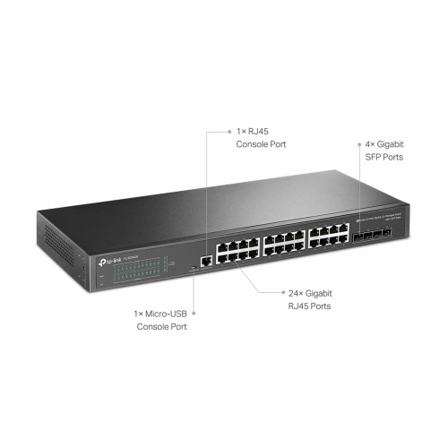 TP-Link SG3428 JetStream 24-Port Gigabit L2 Managed Smart Switch with 4 SFP Slots / Свич салаалагч , Сүлжээний Төхөөрөмж / - 2
