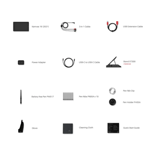 Huion Kamvas 16 GS1562 Graphic Pen Display - 4