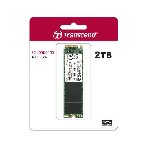 Transcend 2TB 115S NVMe PCIe Gen3 M.2 2280 Internal SSD /TS2TMTE115S/ - 4