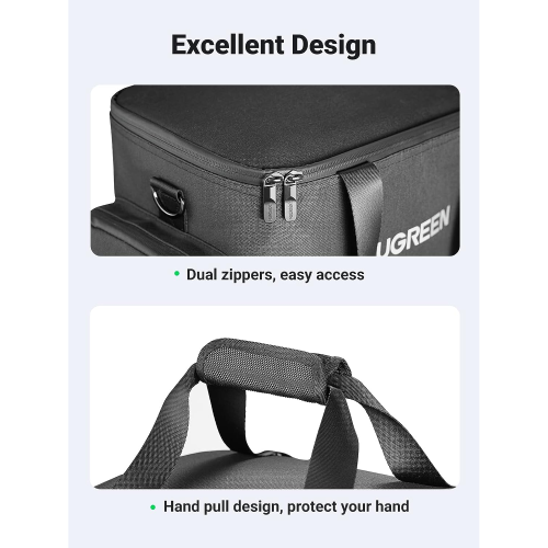 UGREEN Hard Carrying Case Bag for PowerRoam 1200 Black (15237) - 4