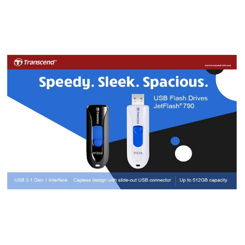 Transcend 256GB JetFlash 790C USB 3.2 Gen1 Flash Drive /TS256GJF790C/ - 3