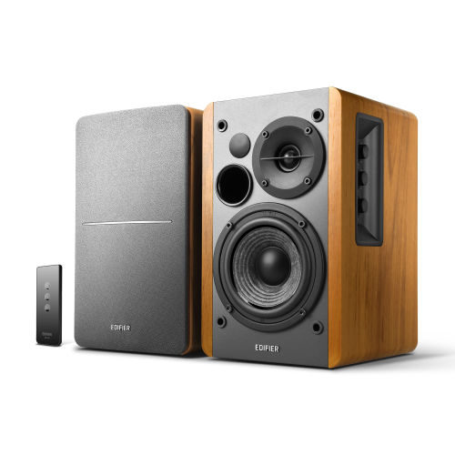 Edifier R1280T 2-Way Powered Bookshelf Speakers, Brown