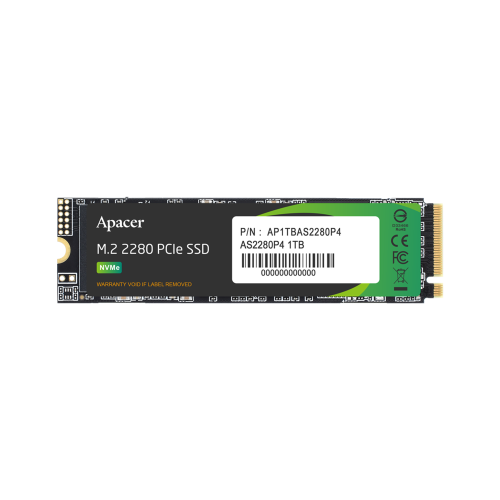 Apacer 1TB AS2280P4 NVMe PCIe Gen3 M.2 2280 Internal SSD /AP1TBAS2280P4-1/