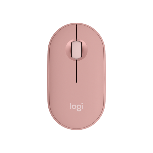 Logitech Silent Wireless Mouse with Bluetooth, Pink Pebble
