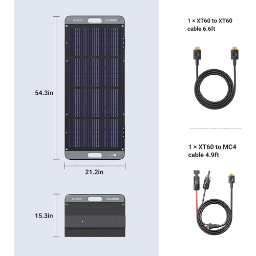 UGREEN 100W Foldable Solar Panel for Portable Powerstation (15113) - 6