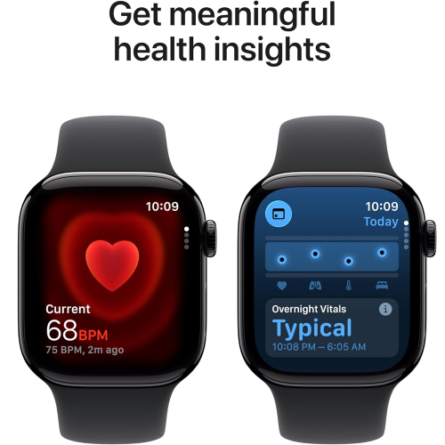 Apple Watch Series 11 GPS 46mm Jet Black Aluminium Case with Black Sport Band (M/L) /MEUX4/ - 2