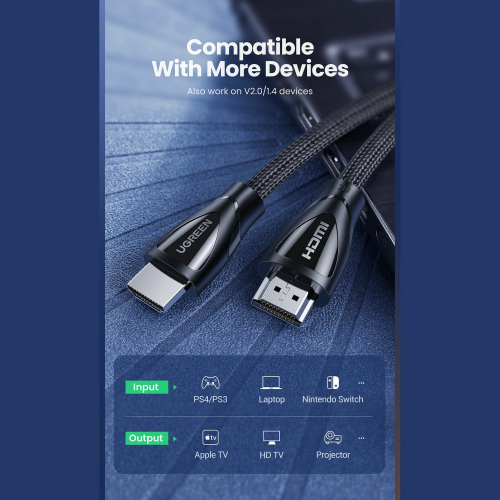 UGREEN HDMI 2.1 Version 8K 3m cable (80404) - 3