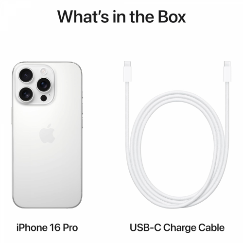 Apple iPhone 16 Pro 256GB, White Titanium - 6