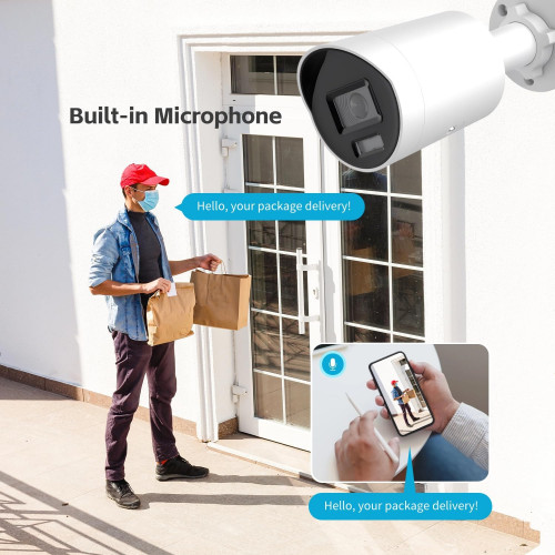 Hikvision 8MP Smart Hybrid Light with ColorVu Fixed Mini Bullet Network Camera DS-2CD2087G2H-LIU / Гадаа Хяналтын Камер / - 6