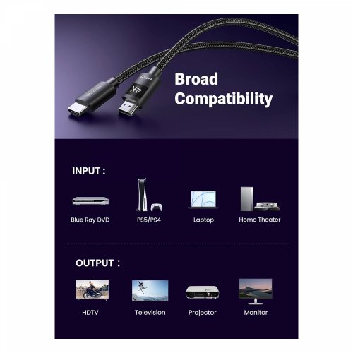 UGREEN 4K 60hz HDMI Cable 3m (40102) - 5