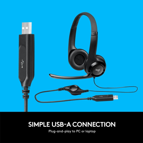 Logitech H390 USB Headset - 3