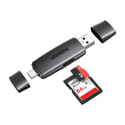 UGREEN 2-in-1 USB-A & USB-C to SD card / Micro SD Card Reader (80191) - 3