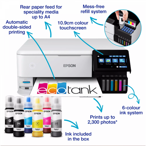 Epson EcoTank L8168 A4 Wi-Fi Ink Tank Photo Printer - 2