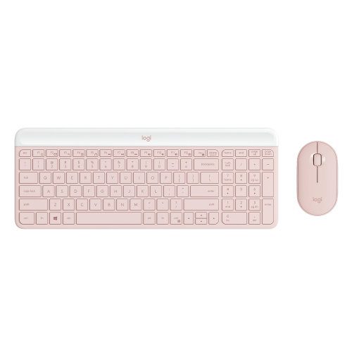 Logitech MK470 Slim Wireless Combo, Pink