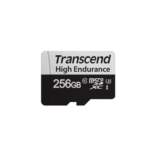 Transcend 256GB High Endurance 350V UHS-I XC 100MB/s Micro SD Memory Card with SD adapter /TS256GUSD350V/ - 2