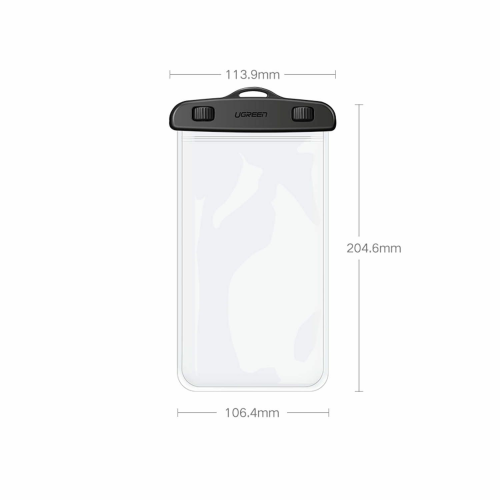 UGREEN Waterproof Phone Pouch, Black (60959) - 2