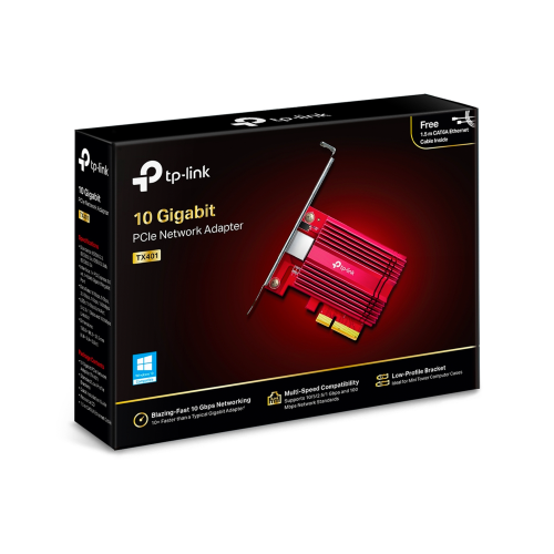 TP-Link TX401 10G PCIe Ethernet Adapter - 4