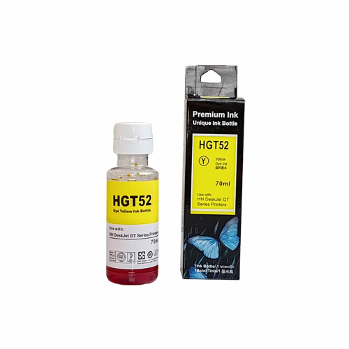 Amida HP GT52 Yellow Ink 70ml OEM /HP Smart Tank 520, 580, 670, 720, 750 Printer series/