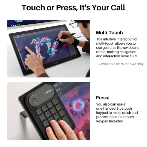 Huion Kamvas Pro 19 GT-1902 Graphic Pen Display, Black - 8