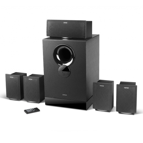 Edifier R501BT Versatile 5.1 Bluetooth Speaker System, Black