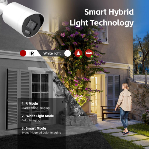 Hikvision 8MP Smart Hybrid Light with ColorVu Fixed Mini Bullet Network Camera DS-2CD2087G2H-LIU / Гадаа Хяналтын Камер / - 4