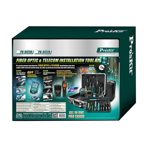 ProsKit PK-9472B Fiber Optic & Telecom Installation Tool Kit - 2
