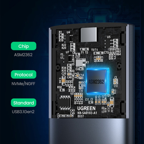 UGREEN USB-C to M.2 NVMe SSD Enclosure (10902) - 2