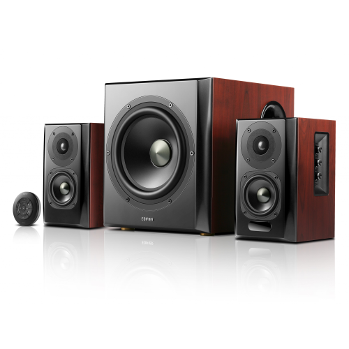 Edifier S350DB 2.1-Channel Bluetooth Speaker System, Brown