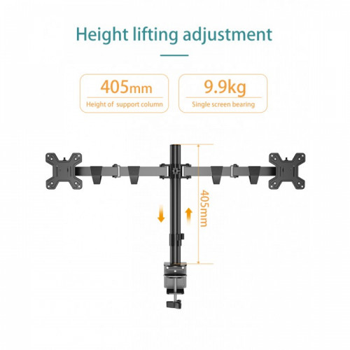 KALOC KLC-DZ220-J Dual 17-27 inch Screen Arm Basic Monitor Stand / Дэлгэцний Тогтоогч Суурь / - 5
