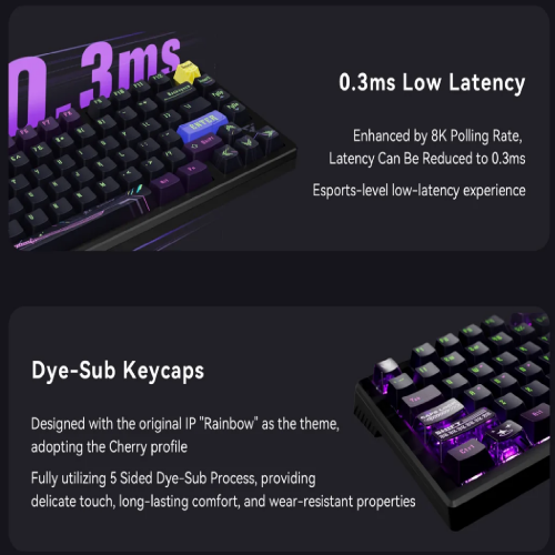 ATK RS7 RGB High-Performance Magnetic Gaming Keyboard, Black - 2