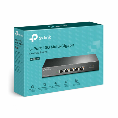 TP-Link SX105 5-Port 10G Desktop Switch / Свич салаалагч , Сүлжээний Төхөөрөмж / - 4