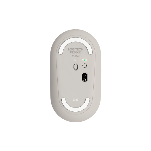 Logitech M350 Pebble Silent Wireless Mouse with Bluetooth, Sand - 4