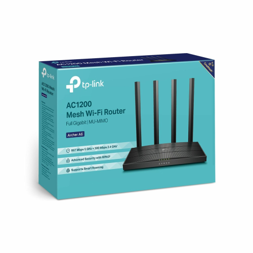 TP-Link Archer A6 AC1200 Wireless MU-MIMO Gigabit Router - 3