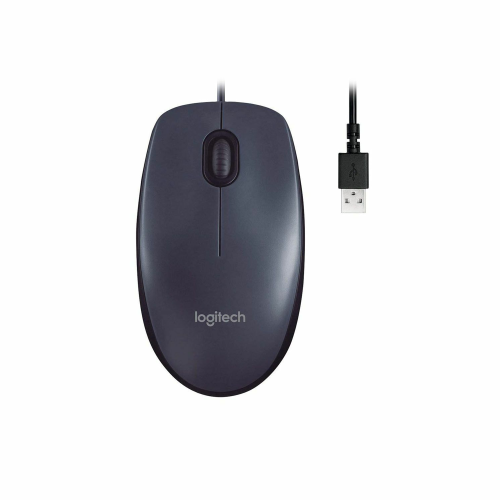 Logitech M100 USB Optical Wired Mouse - 2